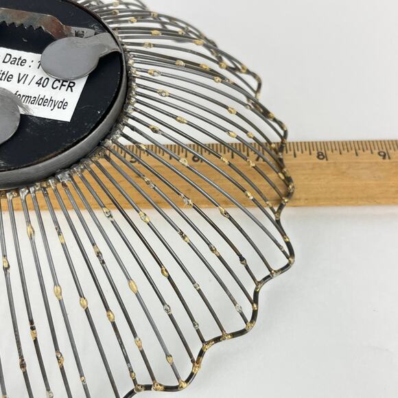 Mini Wall Mirrors with Metal Flower Floral Starburst Mid Century Modern - Picture 6 of 7